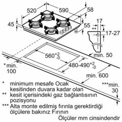 Profilo OO36P6O10D Siyah Cam Ankastre Ocak